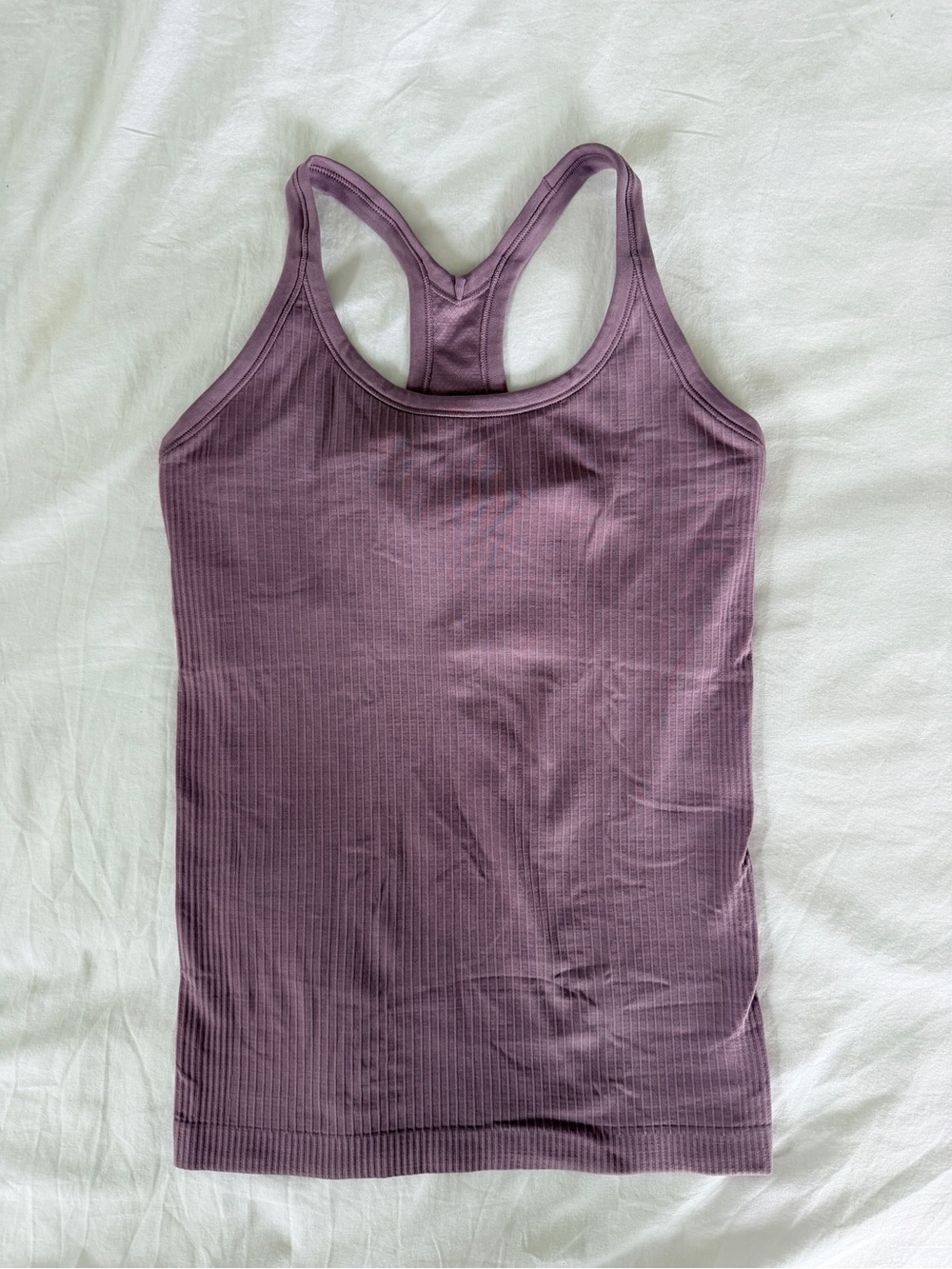 Lululemon Ebb to Street Tank Size 6 Dusty Mauve Purple
